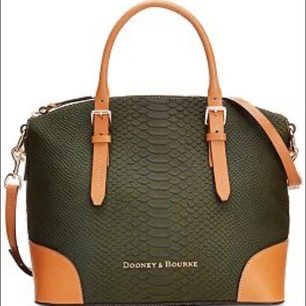 Dooney and Bourke Claremont Domed Satchel Python